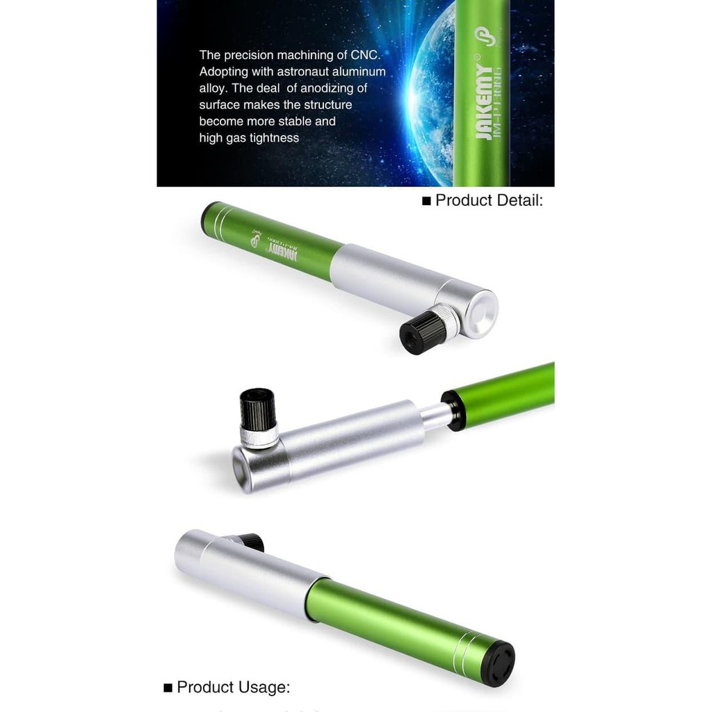 (Tool) Jakemy Two Way High Pressure Pump 300 Psi JmPj3006 / Green