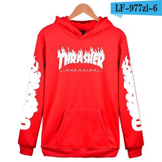 Alimoo Thrasher Men & Women Cotton Hoodie Lovers Unisex Sweatshirt Plus Size 4XL #6