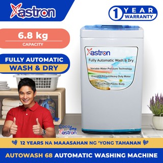 Astron AUTOWASH68 6.8 kg Automatic Washing Machine (Wash and Dry) | Rust Proof Plastic Body
