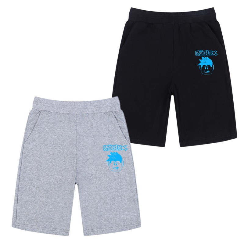 Kids Boys Roblox Glowing Shorts Summer Soft Cotton Short Pants Elastic Waist Trousers Sports Sweatpants Shopee Philippines - roblox boxers pants