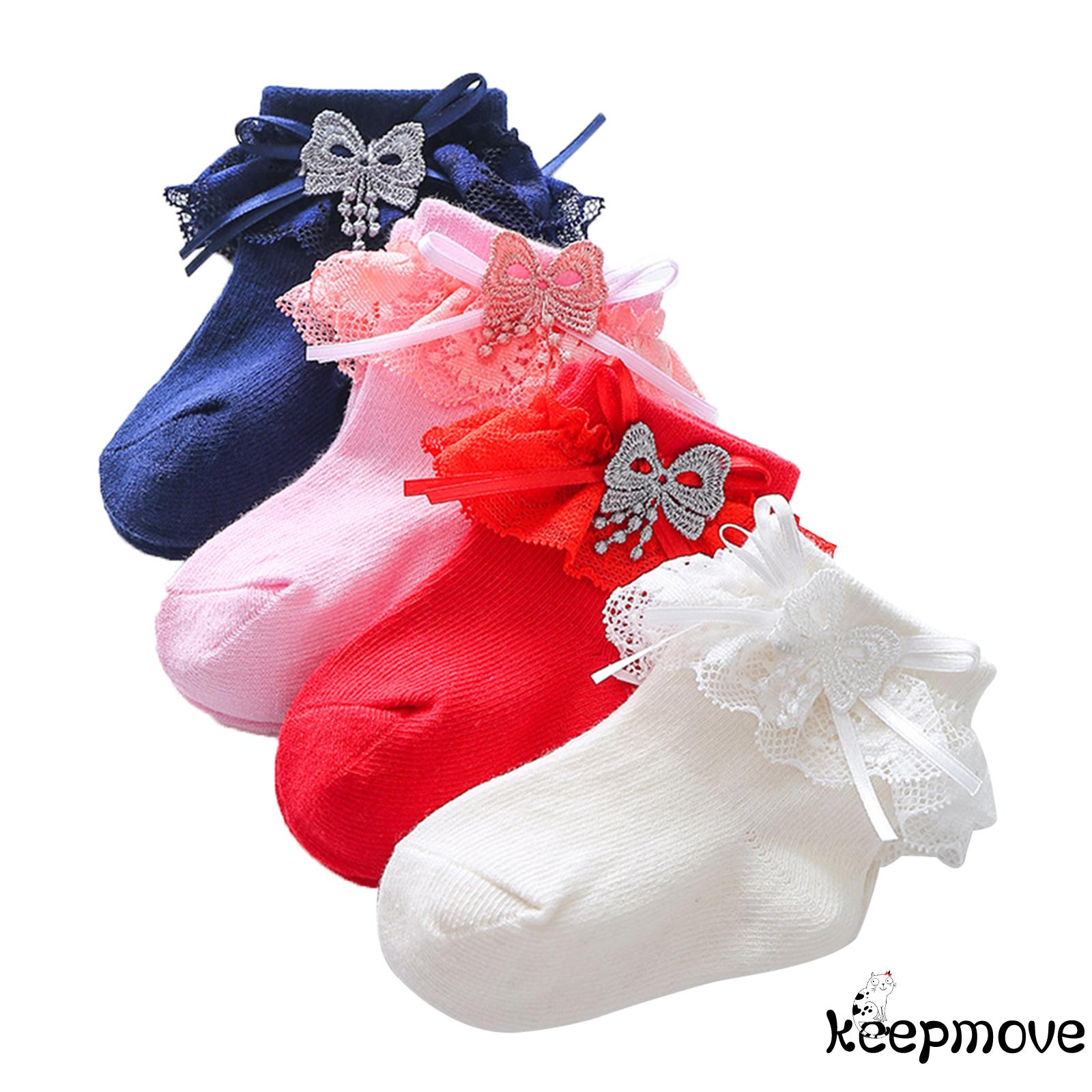 baby dress socks with lace