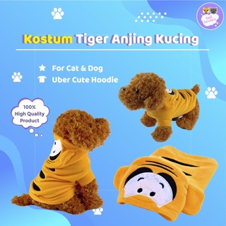 Cute Tiger Hoodie Tiger Lion Mane Pet Dog Cat Clothes Costume Apparel
