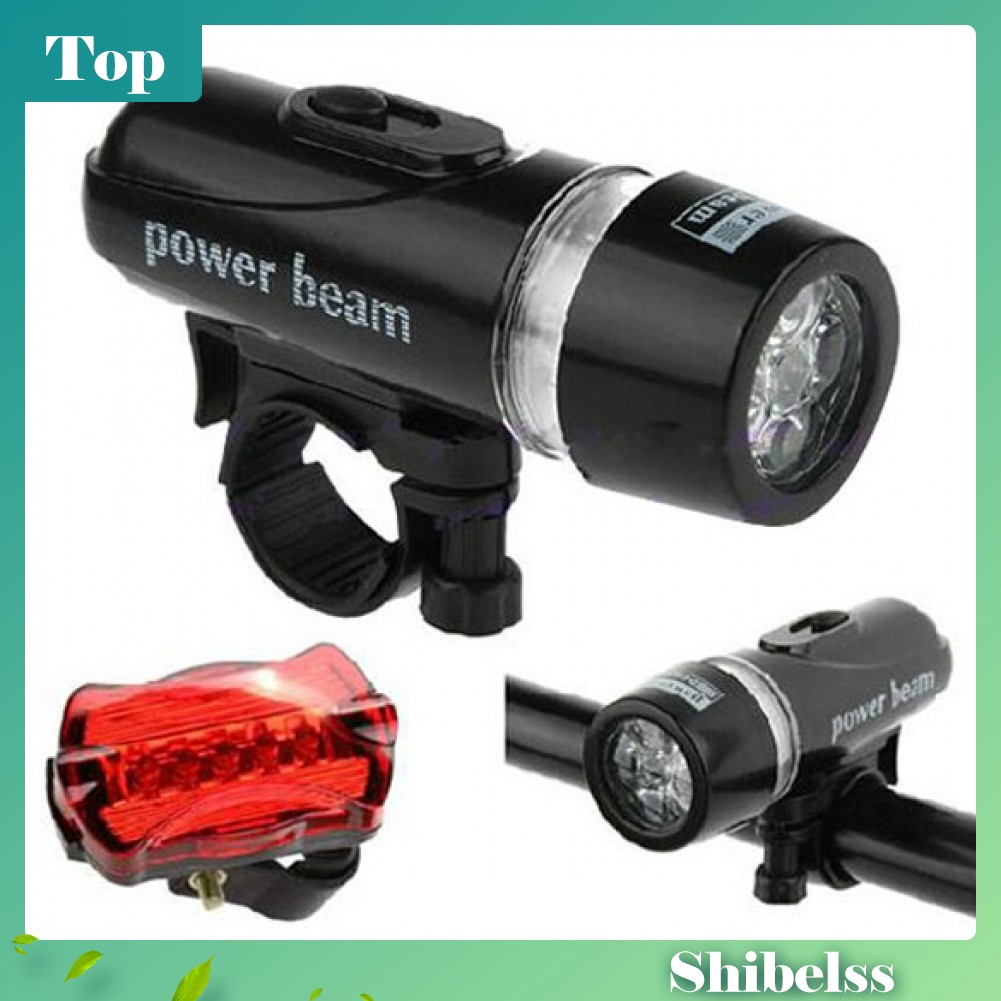 LED Bicycle Mountain Bike Lamp Set Lights Front Rear Bike | Shopee