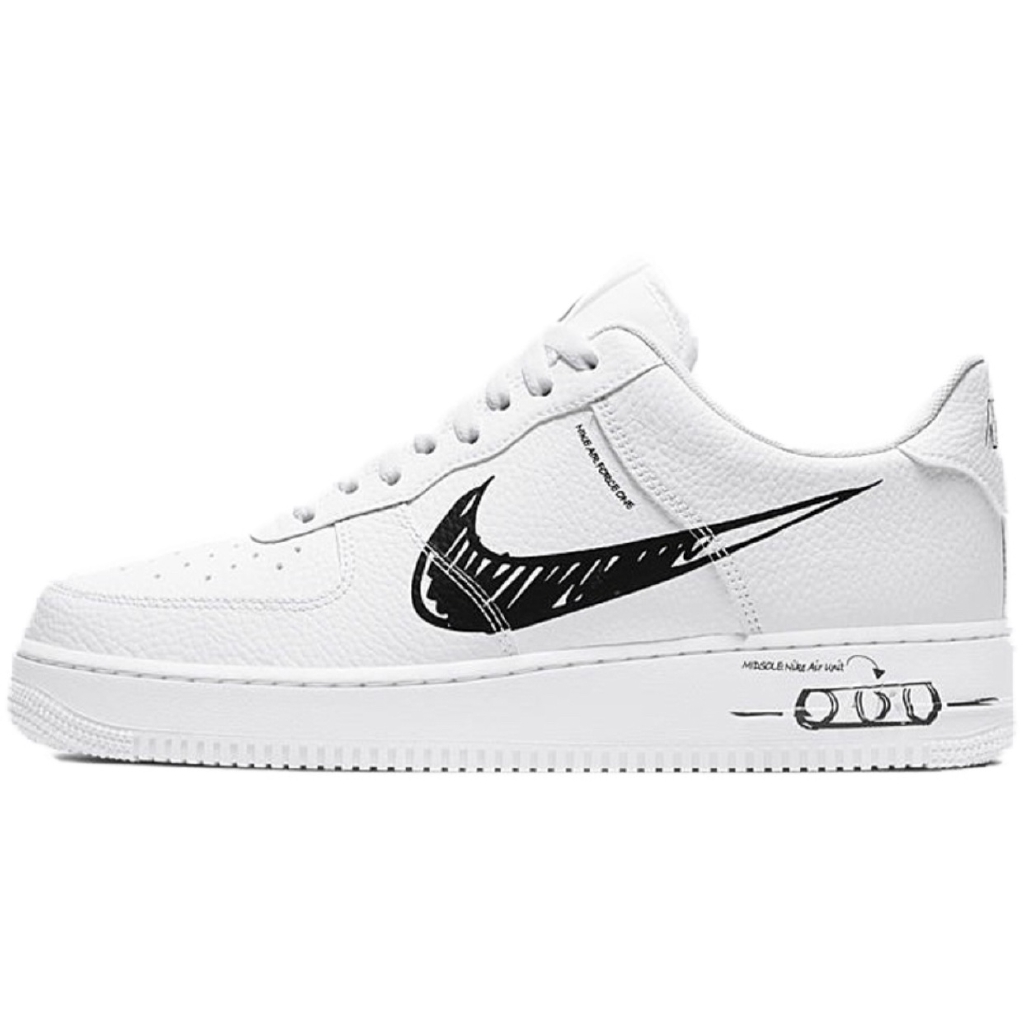 white and black air force 1 low