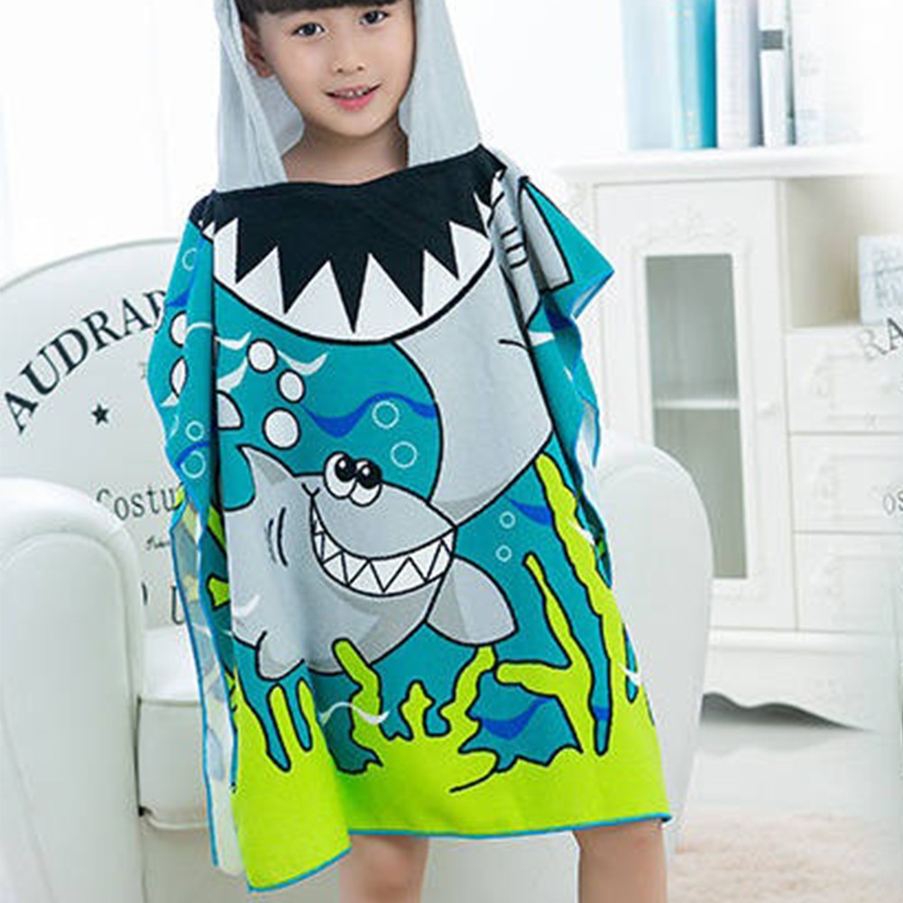 kids shark towel