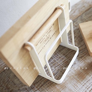 Creative Japanese Style Simple Iron Art Cutting Board Rack Kitchen Storage Supplies Desktop Drain Knife #6