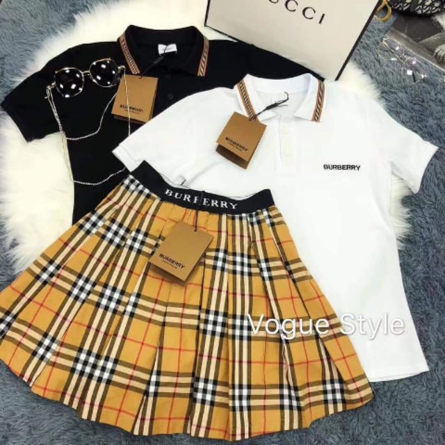 burberry skirt set