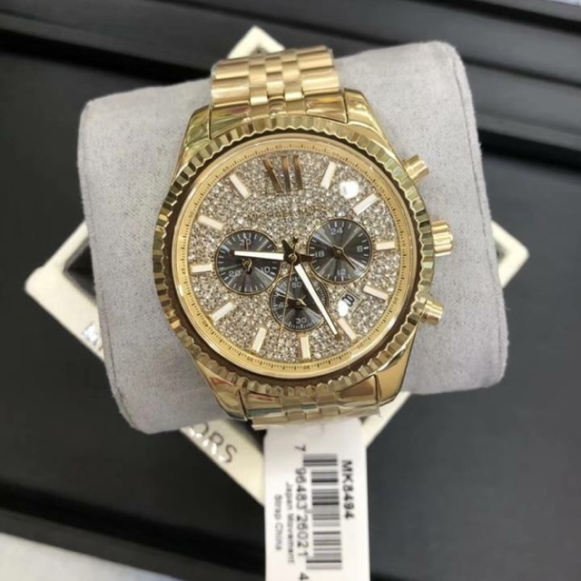 michael kors crystal pave watch