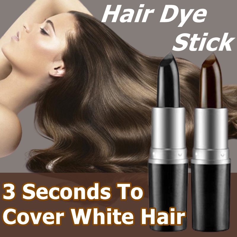 Korea Lipstick Hair Dye Pen Hair Dye Stick Hair Color Brush For Covering  White Hair Waterproof | Shopee Philippines