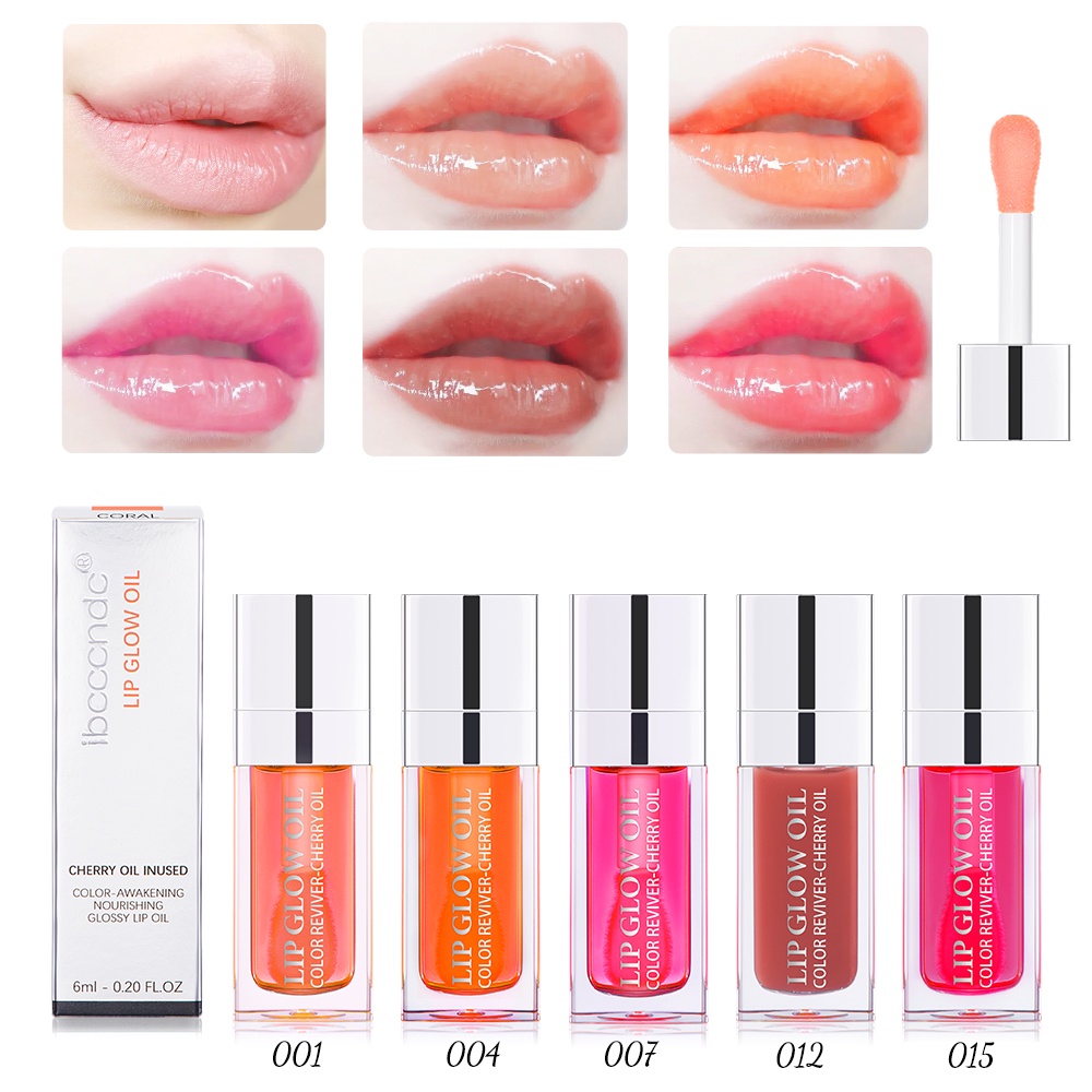 ibcccndc Lip Oil Moisturizing Shine Shimmer Plumping Lip Tint Lip Care