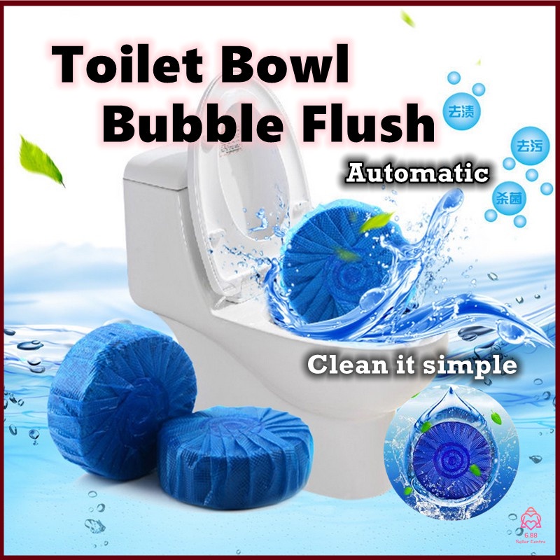 Home Living Upgraded Super Auto Toilet Bowl Cleaner Blue Bubble Flush ...