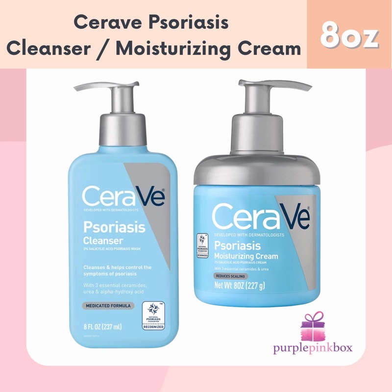 Cerave Psoriasis Cleanser / Moisturizing Cream (Sold Separately