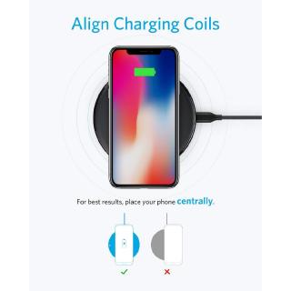 Anker PowerWave Pad Wireless Charger 10W Max, 7.5W for iPhone | Shopee ...