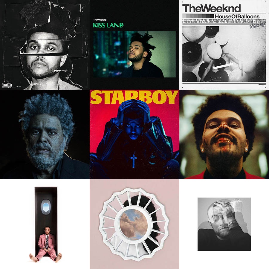 The Weeknd/Mac Miller Album Covers [Vinyl-Style UV Print on Sintra ...