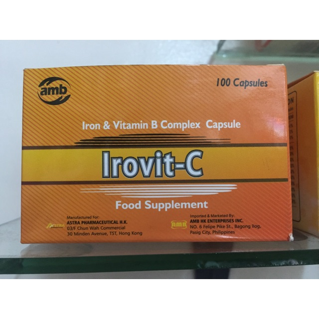 Iron Plus Vit B Complex And Vit C Capsule Shopee Philippines
