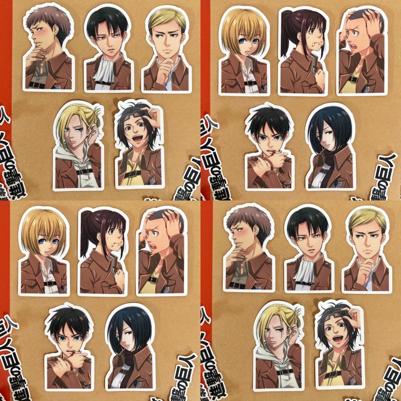 Attack On Titan Version 2 Die Cut Stickers | Shopee Philippines