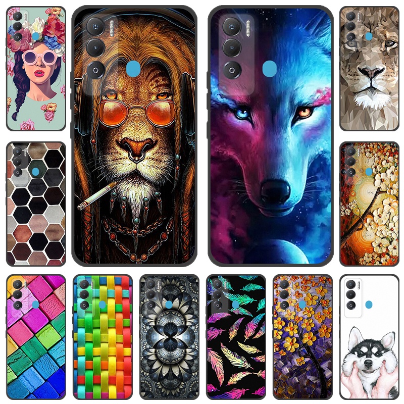 Tecno Pova Neo LE6 Case Fashion Style Painted Pattern Case TPU Silicone ...