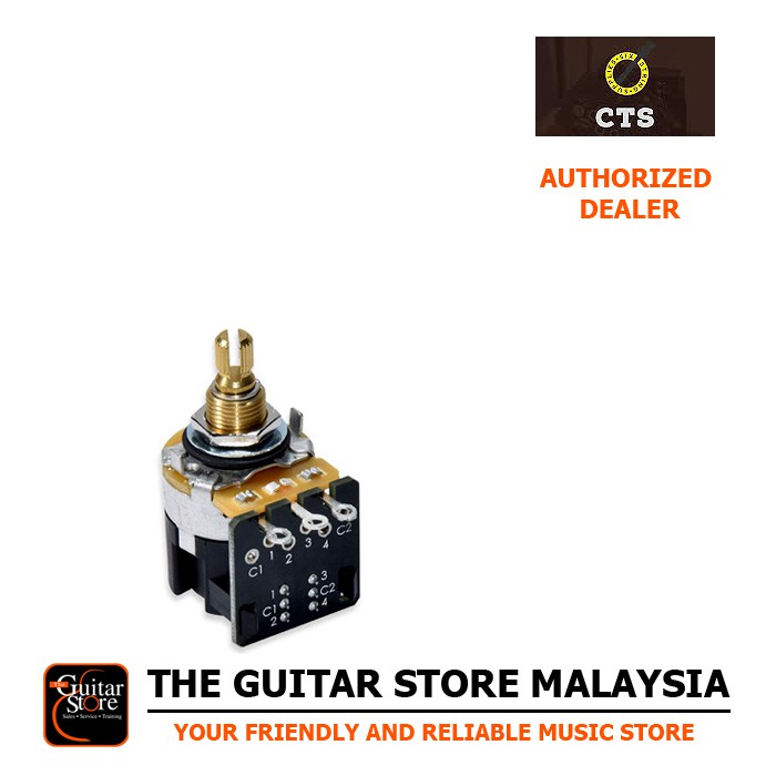 CTS DPDT Split Shaft 500K Audio Taper Push Pull Pot Shopee Philippines
