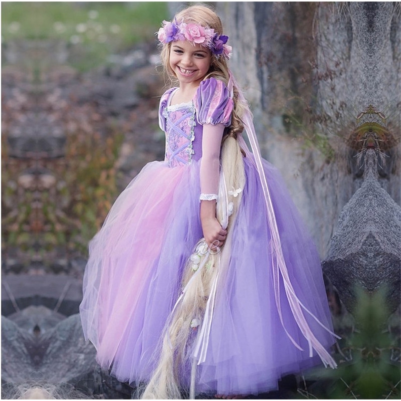 purple gown for kids