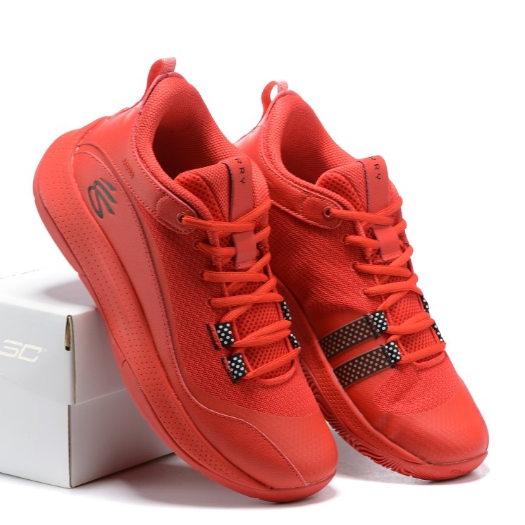 curry red shoes