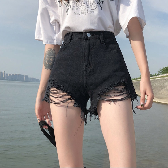 korean denim shorts