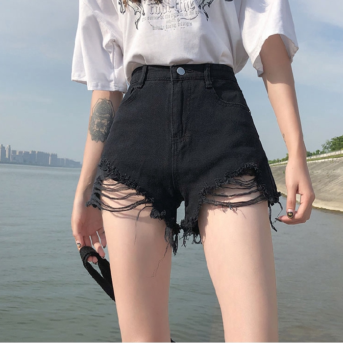 korean jean shorts