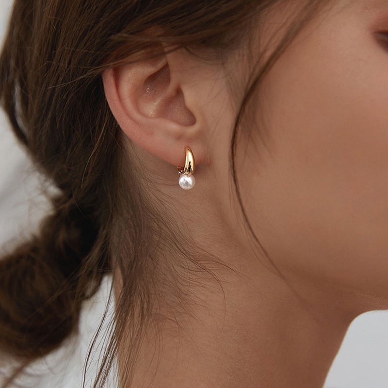 ピアス(両耳用) 新品未使用 Akari H アカリ hoop pierced gold