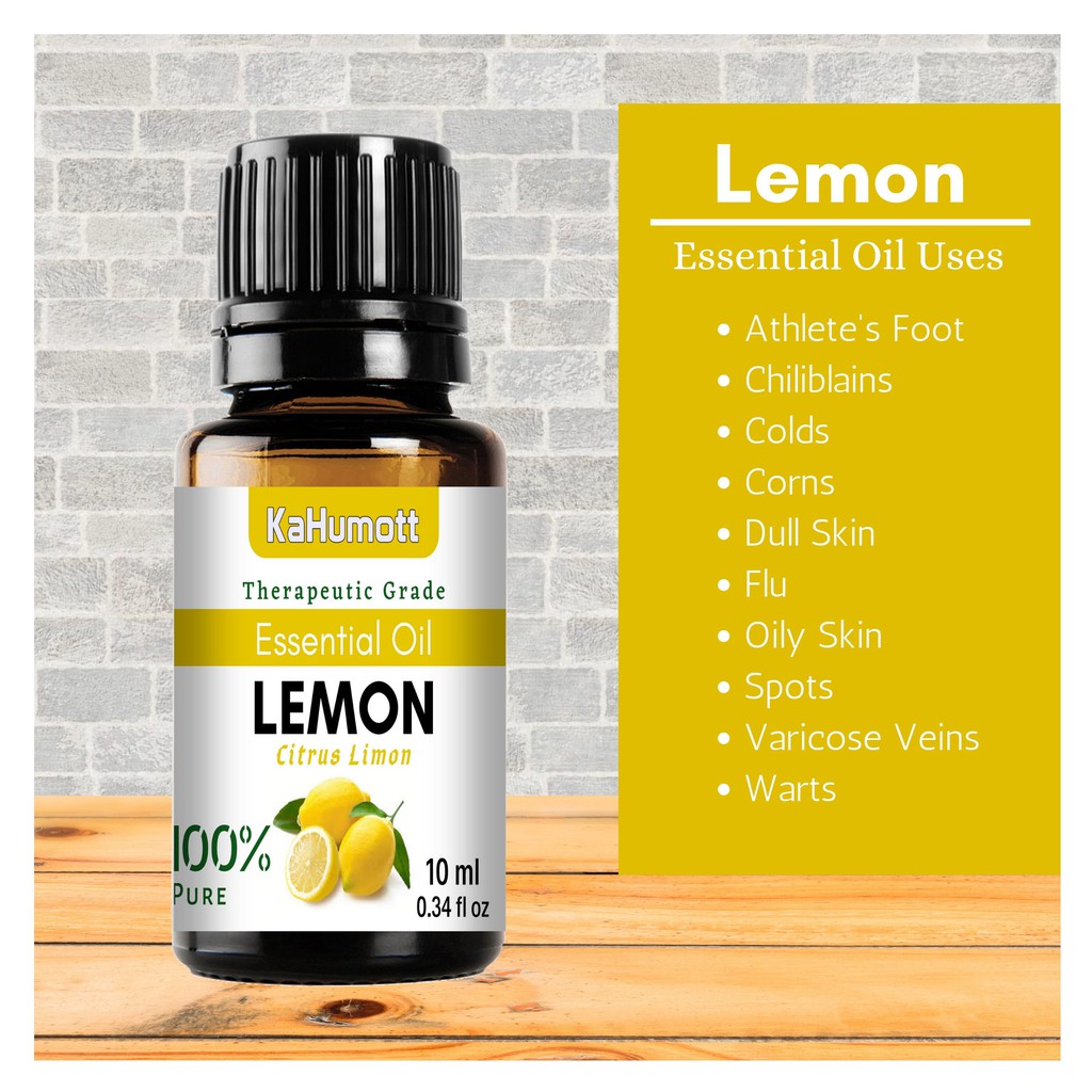 Lemon 100 Pure Essential Oil 10 Ml Shopee Philippines