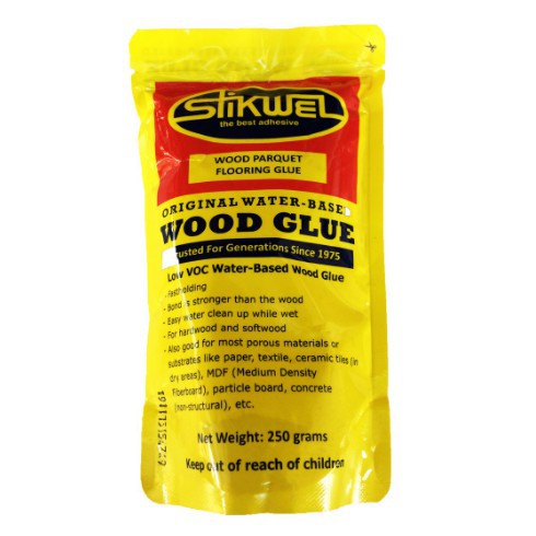ORIGINAL Stikwel Wood Glue/flooring glue/adhesive (250GRAMS) | Shopee ...