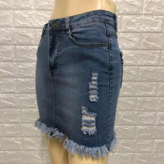 shopee denim skirt