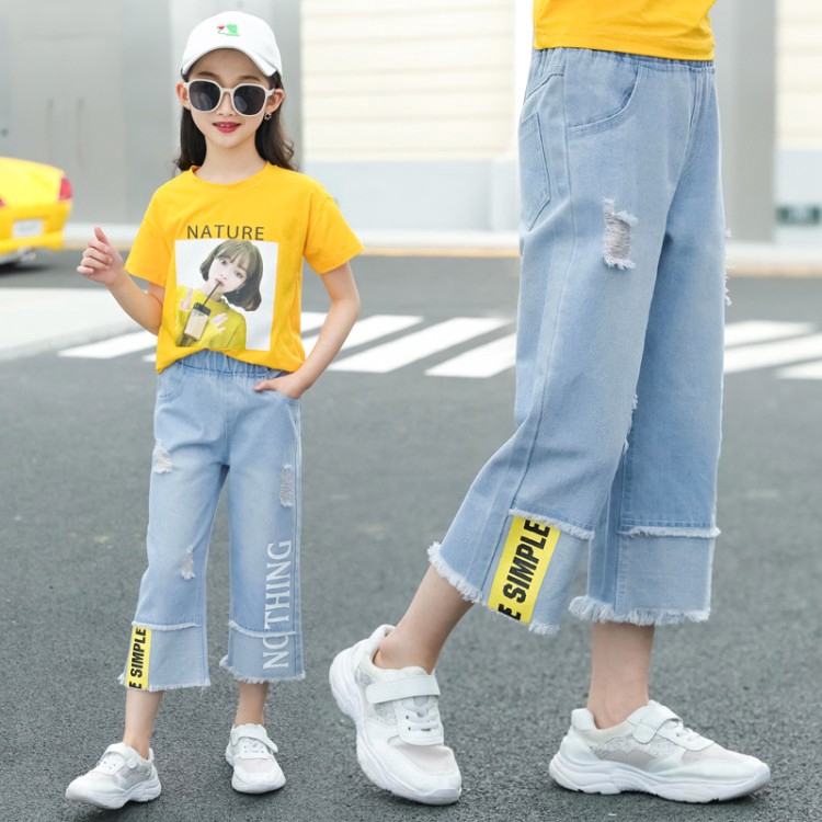 little girl wide leg pants