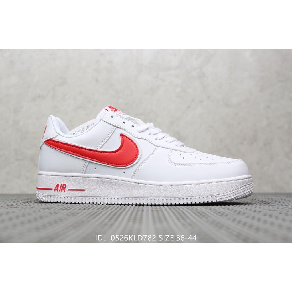 red just do it air force ones