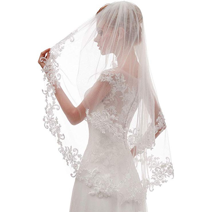tiered lace wedding dress