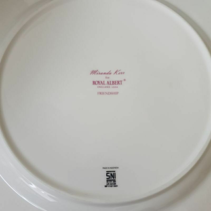 Ceramic Plate Royal Albert Miranda Kerr Friendship Plate 27cm Shopee  Philippines
