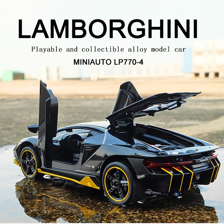 Cod Lp770 Lamborghini Car Alloy Sports Car Model Die Cast Sound Super Racing Tail Can Rise Children S Gift Collection Shopee Philippines