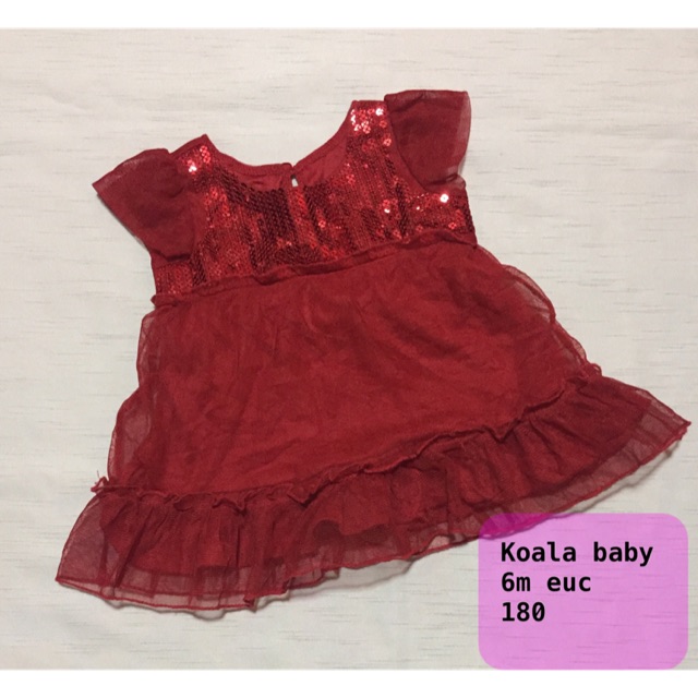 red baby dress