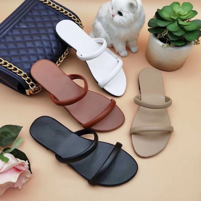 ZMD MARIKINA CLASSY TWO STRAP SANDALS | Shopee Philippines