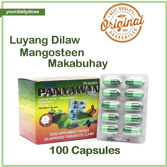 Cost-effective Panyawan Plus Capsule Luyang Dilaw, Mangosteen and Makabuhay  | Shopee Philippines