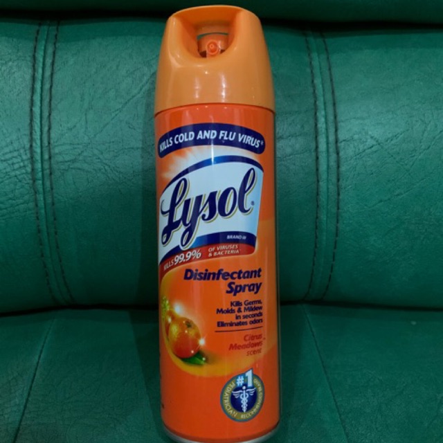 Lysol Disinfectant Spray Orange 340g Shopee Philippines