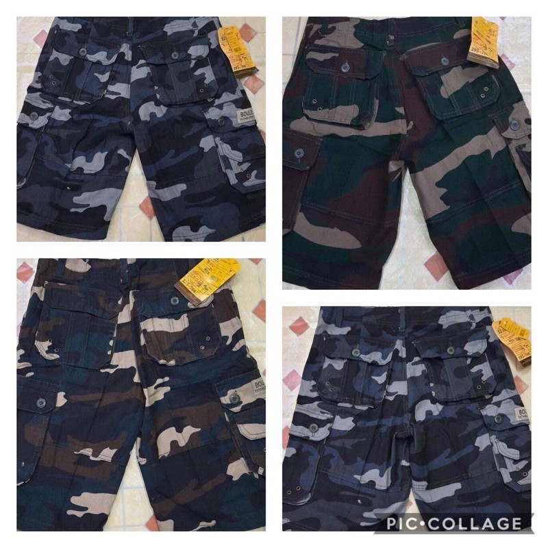 6 pocket shorts camouflage