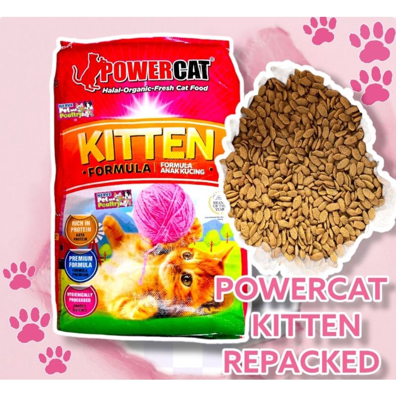 POWERCAT KITTEN/ POWERCAT ADULT HALAL ORGANIC 1 KILO REPACKED CAT FOOD Shopee Philippines