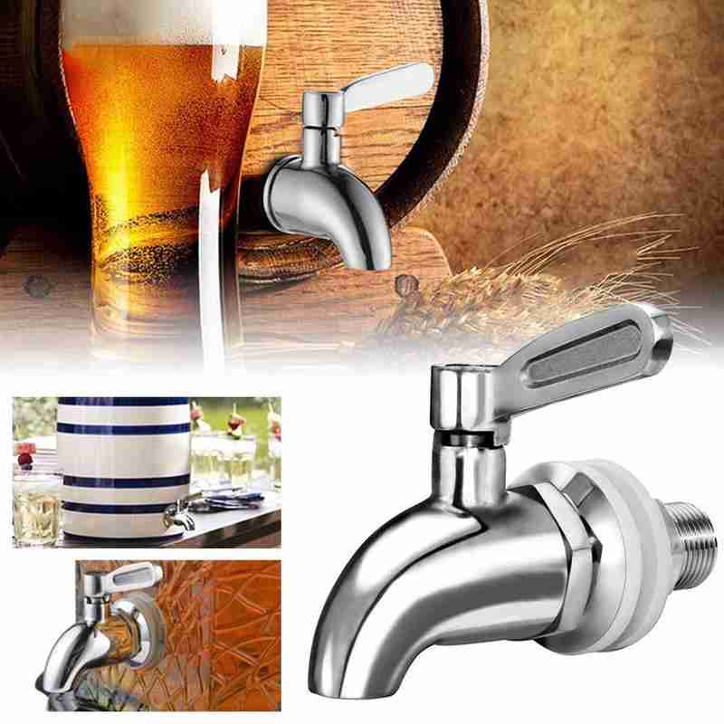 Stainless Steel Wine Barrel Faucet Beer Beverage Juice Dispenser Spigot