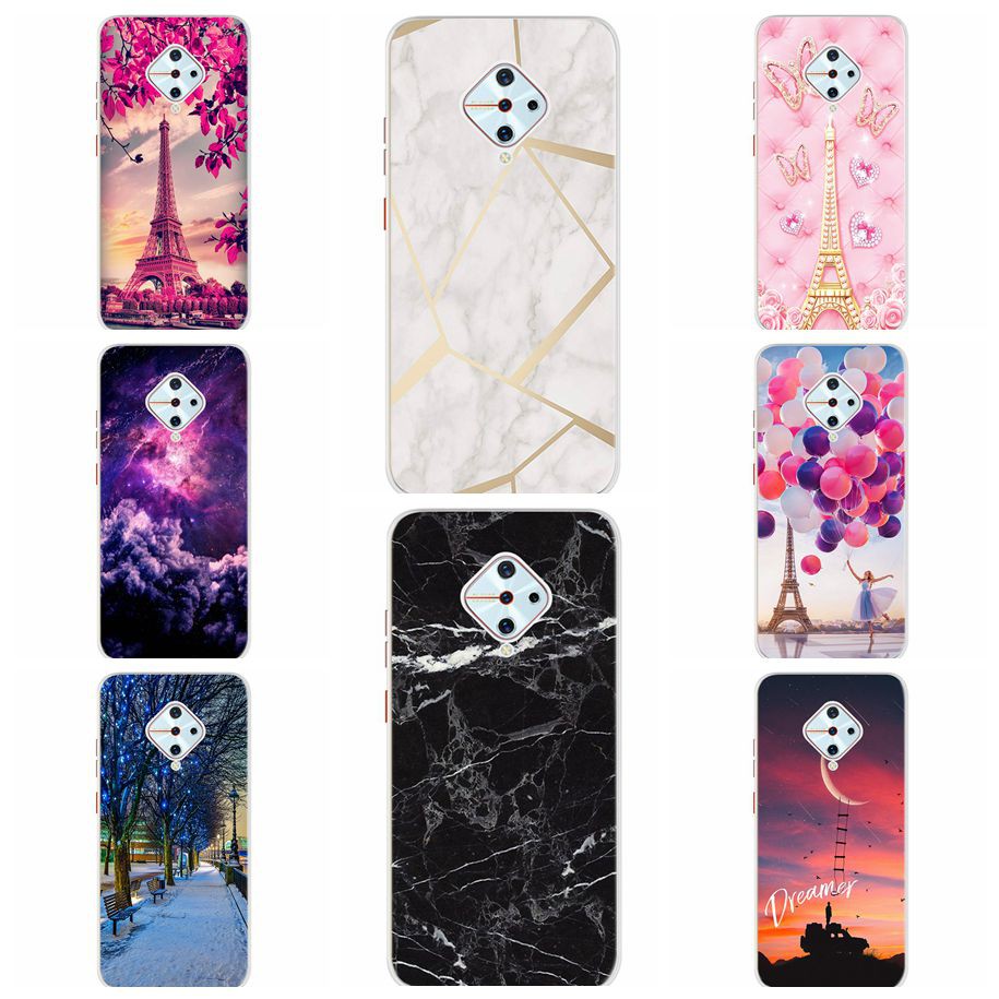 VIVO S1 Pro Case Marble Printed Phone Case Full Protection Soft