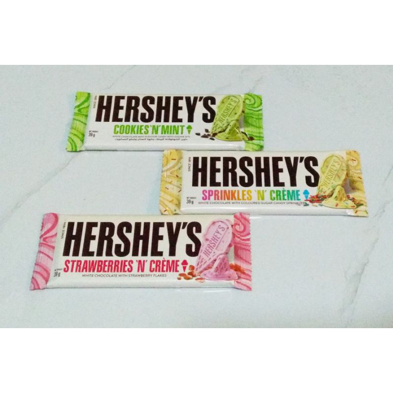 Hershey's Chocolate Bar 39g (Strawberries N' Cream, Sprinkles N' Cream