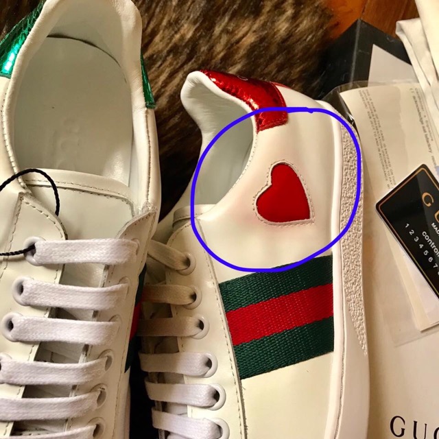 SALE! Authentic Gucci Ace Shoes HEART | Shopee Philippines