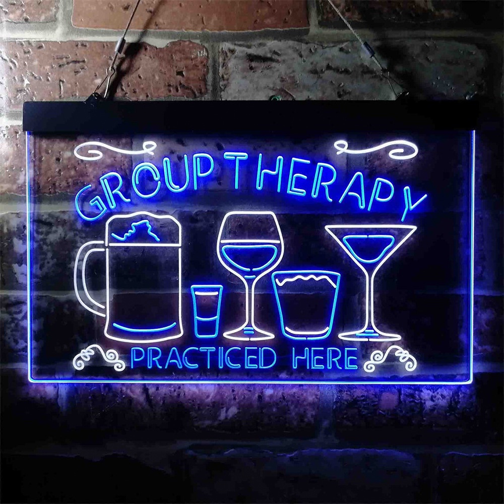 Customized led Luminous Tag Bar Neon Light Acrylic Engraving Guide Sign