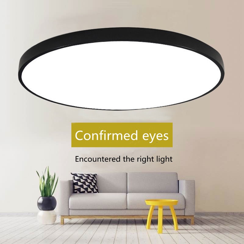 LED living room lamp 18W-30CM 24W-40CM bedroom lamp dining hall aisle corridor ceiling lamp monochro