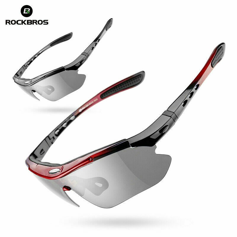 ROCKBROS Bicycle Photochromic Sunglasses UV400 Outdoor Sports Eyewear ...