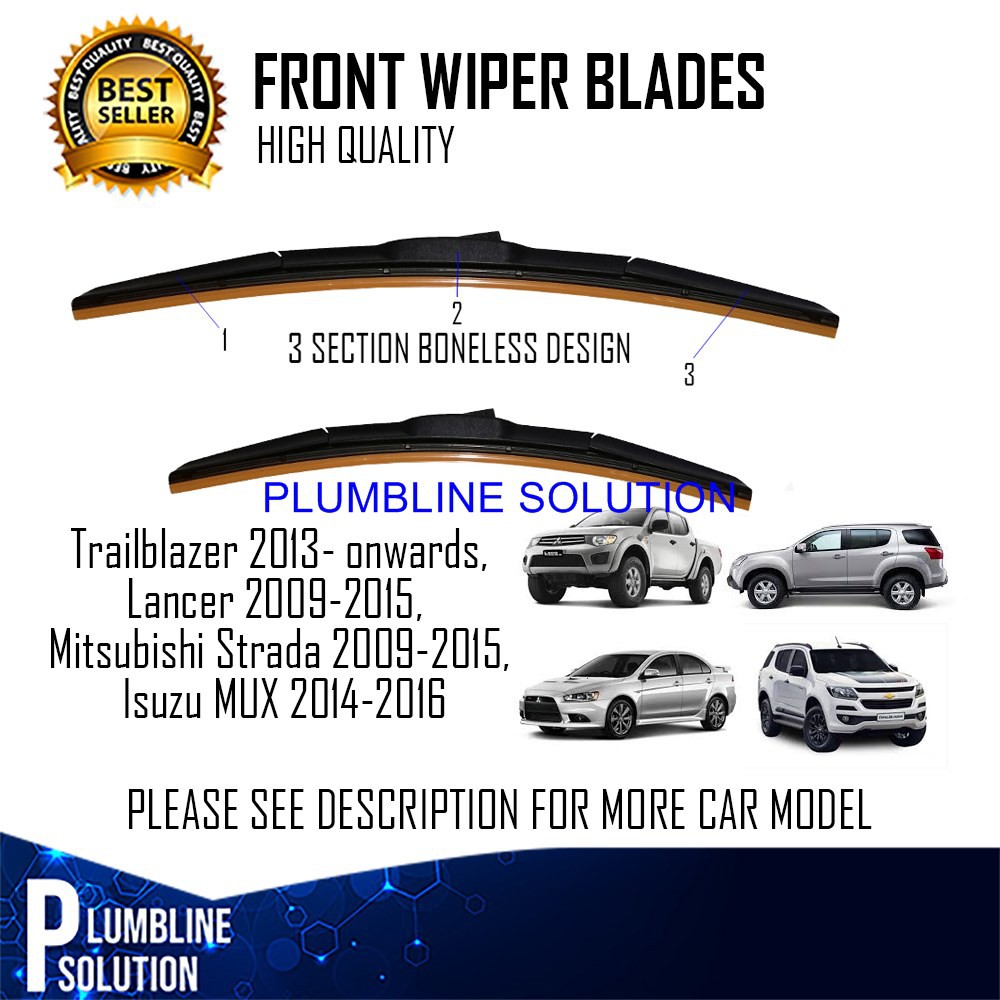 2013 corolla wiper blade size