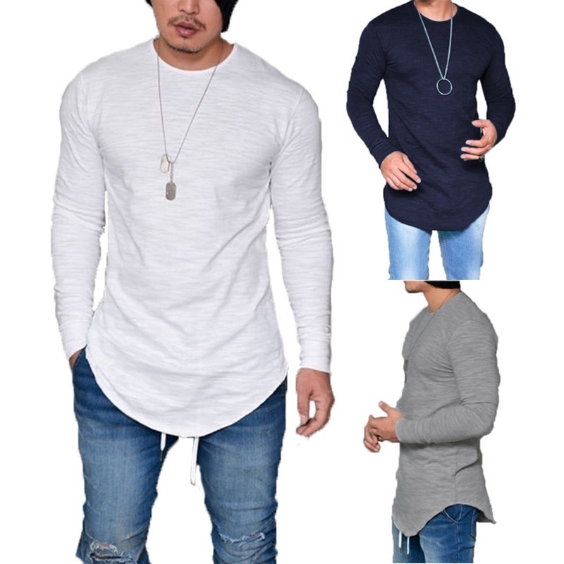 slim longline t shirt